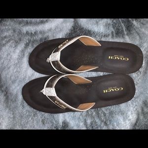 Womens Coach Wedge flip flop